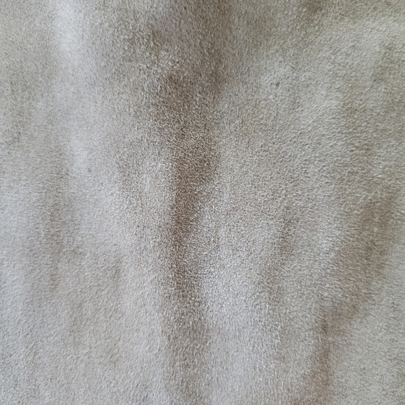 Rue Amano khaki/tan suede faux wrap mini skirt XS - Picture 2 of 11